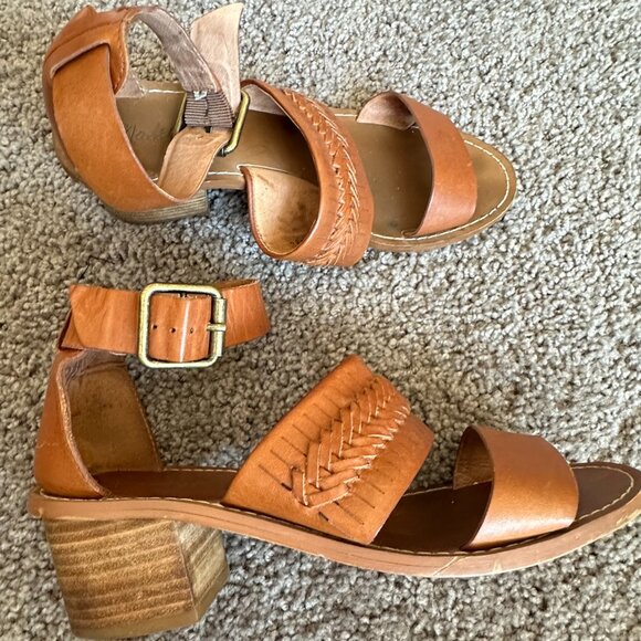Madewell leather sandals 7 Brown Tan - Picture 6 of 7